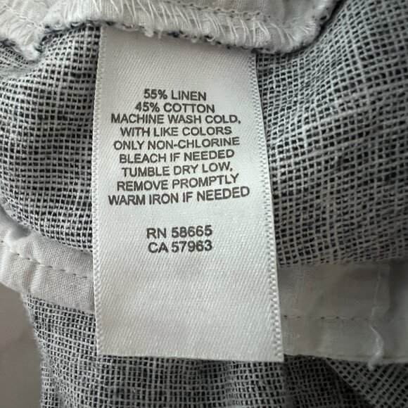 14th and Union Blue Linen Blend Chino Shorts Men's Size 34 Casual Preppy - Picture 8 of 9